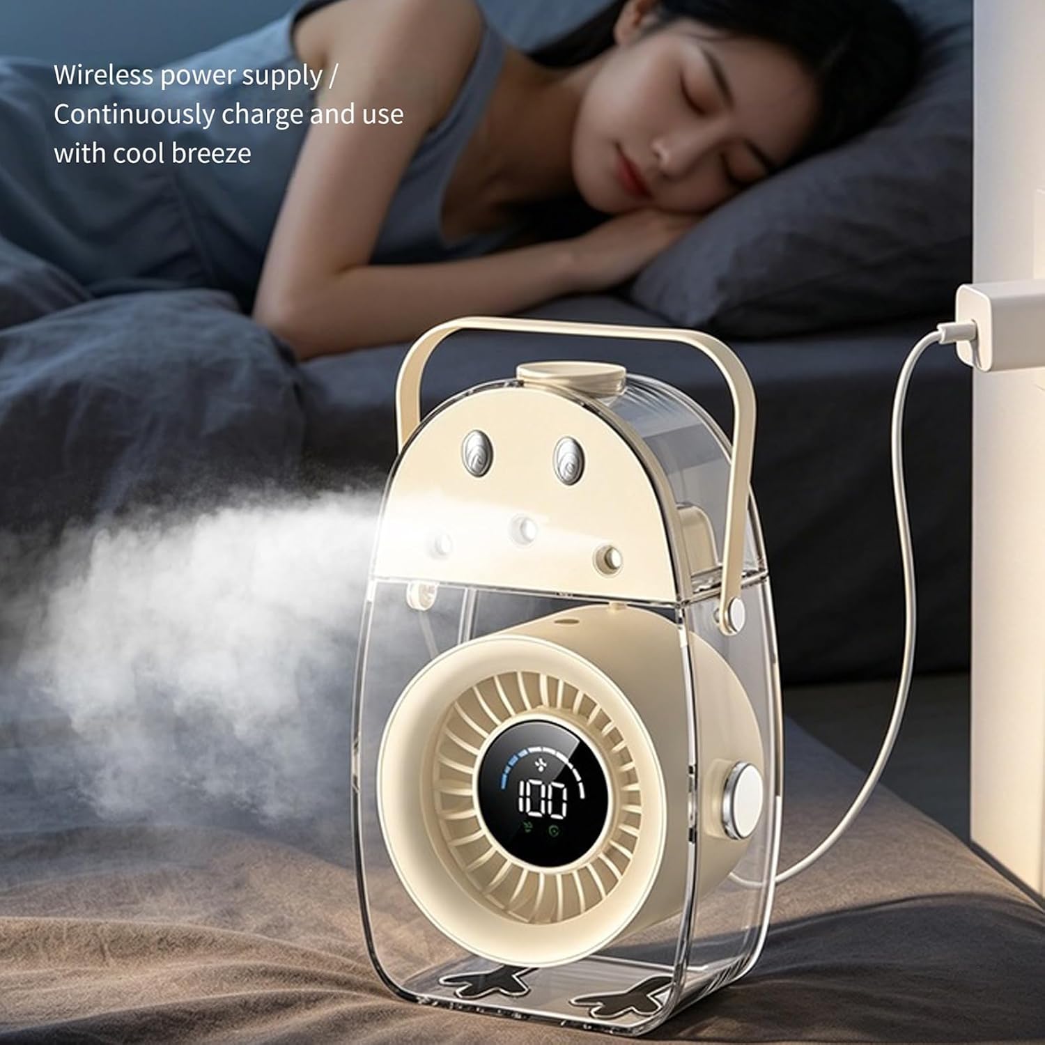 Desk Cooling Fan with Mist, D