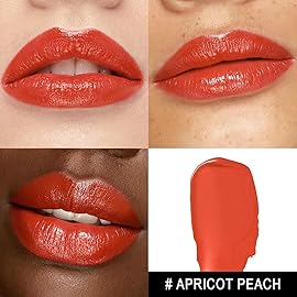 MAKI YIKA Moisture Red Lipstick for Women Hydrated Tinted Lip Balm for Dry Cracked Lips Weightless Glossy Lip Color Juicy Finish,MA037 Apricot Peach