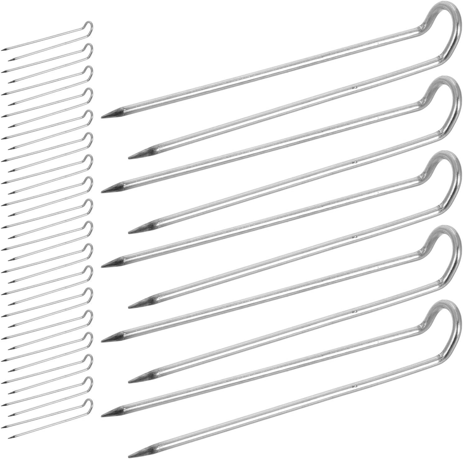100 Pcs Stainless Steel Sewing U Pins for Quilting and Blocking with Creative Design and Precision Craftsmanship, Silver Straight Pins with Strong Holding Power for Versatile