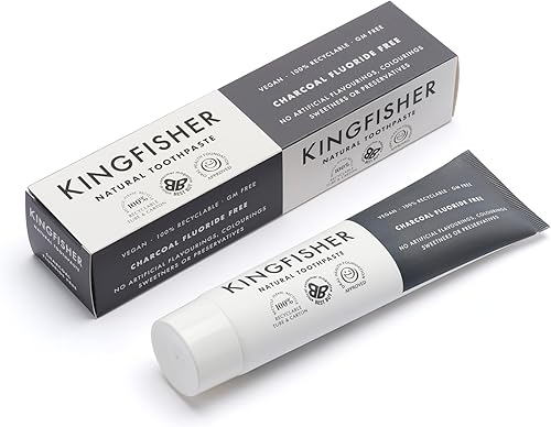 Kingfisher Sin flúor Carbón Toothapste 3.4 fl oz