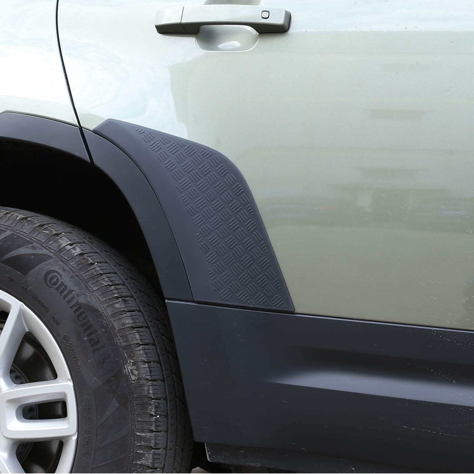 ABS Black Body Anti-scratch Protection Cover Trim Kit for Land Rover Defender 110 2020 Accessories (Rear door guard)