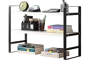Kawai 2-Tier Upgraded Dorm Desk Shelf for Tidiness