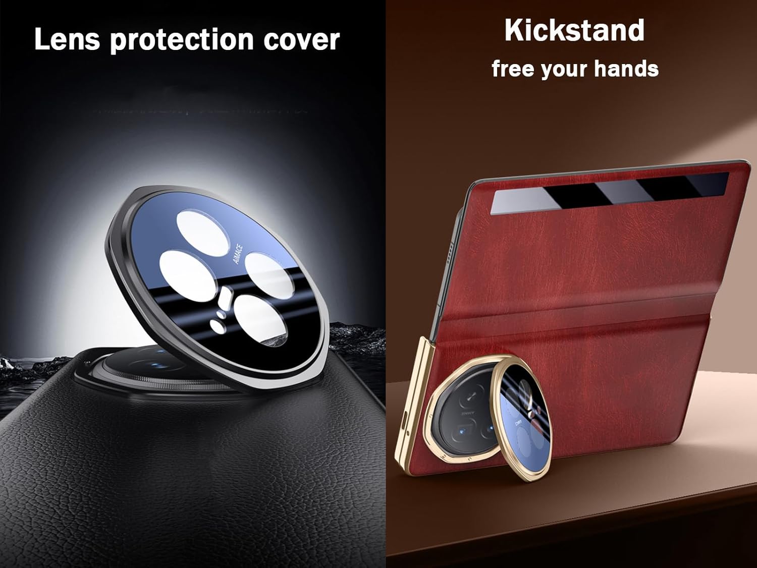 Leather Mobile Phone Case for Honor Magic V6. Magnetic, Bracket, Smart Cell-Phone Cover/Shell for Magic V 6