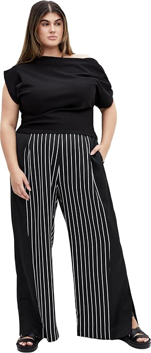 City Chic Womens Plus Size Enya Border Pant