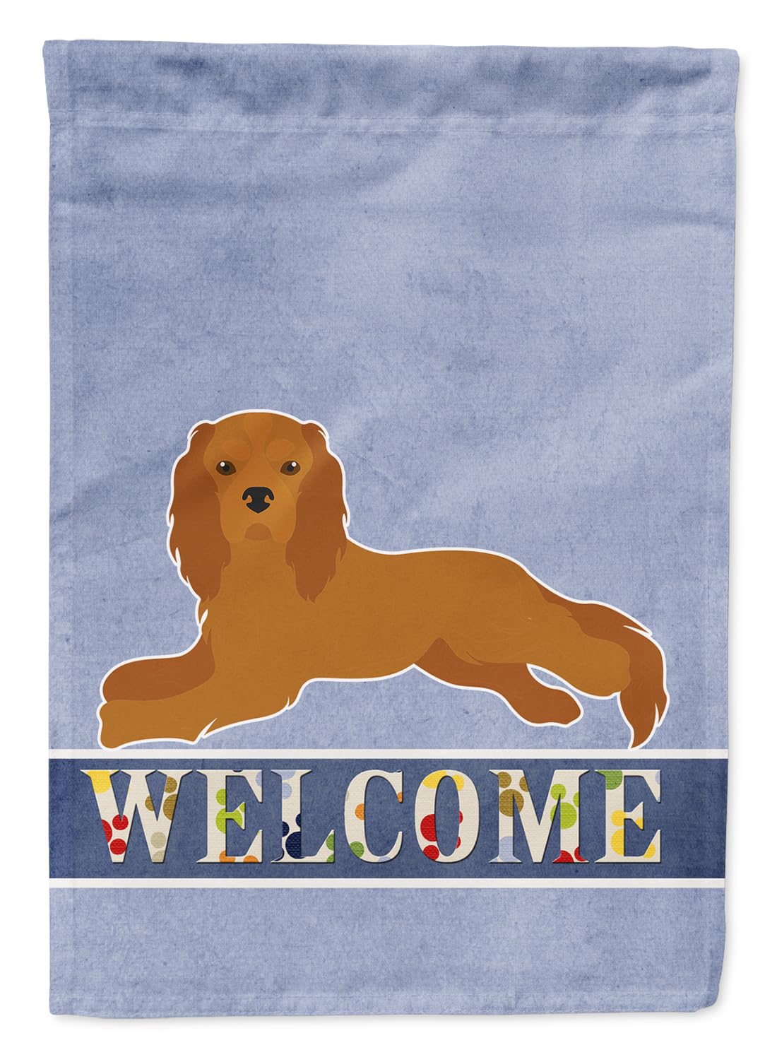 Drapeau Cavalier King Charles Spaniel Caroline's Treasures multicolore de jardin