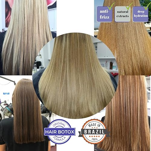 Miniatura 3 de KERAZON Tratamiento BTX brasileño para cabello rubio + kit de champú y acondicionador sin sulfato y sin sodio
