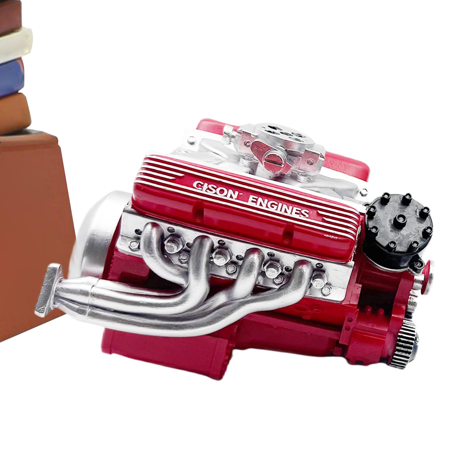 Moteur V8 décoratif en métal de qualité supérieure pour collection