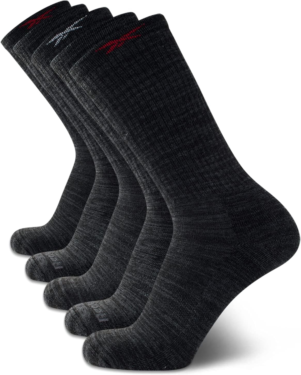 Reebok Men's Cushioned Comfort Athletic Performance High Crew Socks (5 Pack)