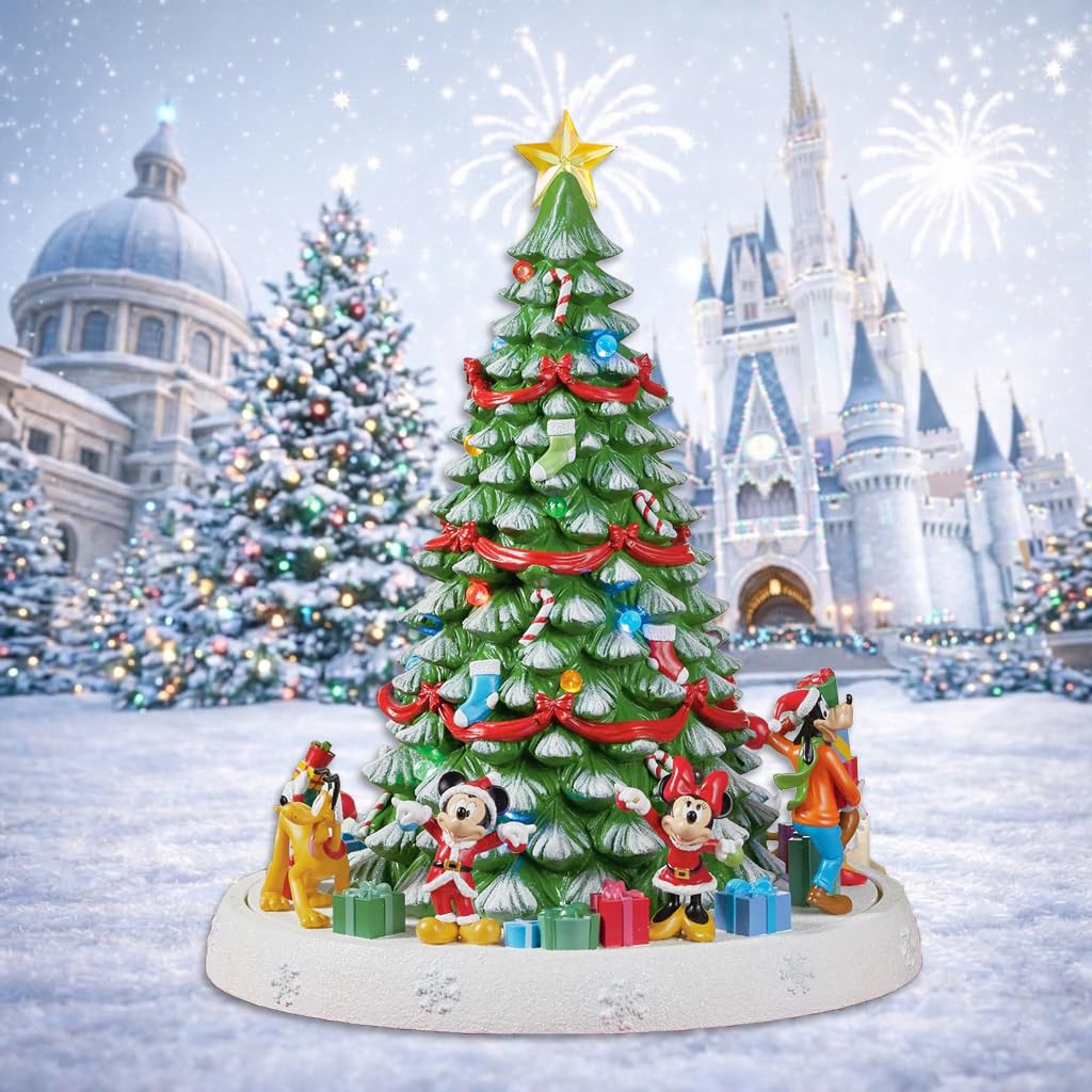 Amazon.com: Animated Disney Characters Christmas Tree 16.75”H