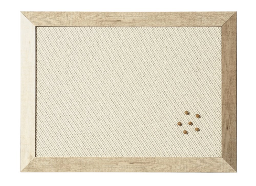 Bi-Office Kamashi Bianco Stoff Pinnwand, MDF Rahmen, 90x60cm