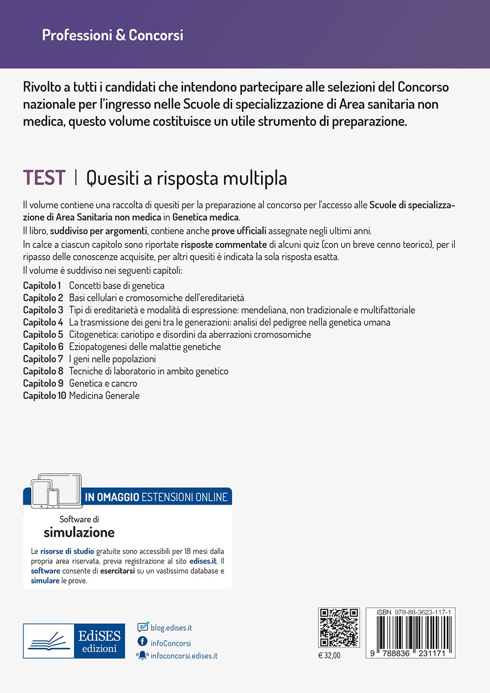 Concorso Scuole di Specializzazione in Genetica Medica: Raccolta di quesiti con commenti e cenni teorici