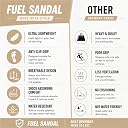 FUEL Commando-1 Comfortable & Outdoor Men’s Flexible Fisherman Sandals with Protective Toe Cap (Tan-8UK) gallery image
