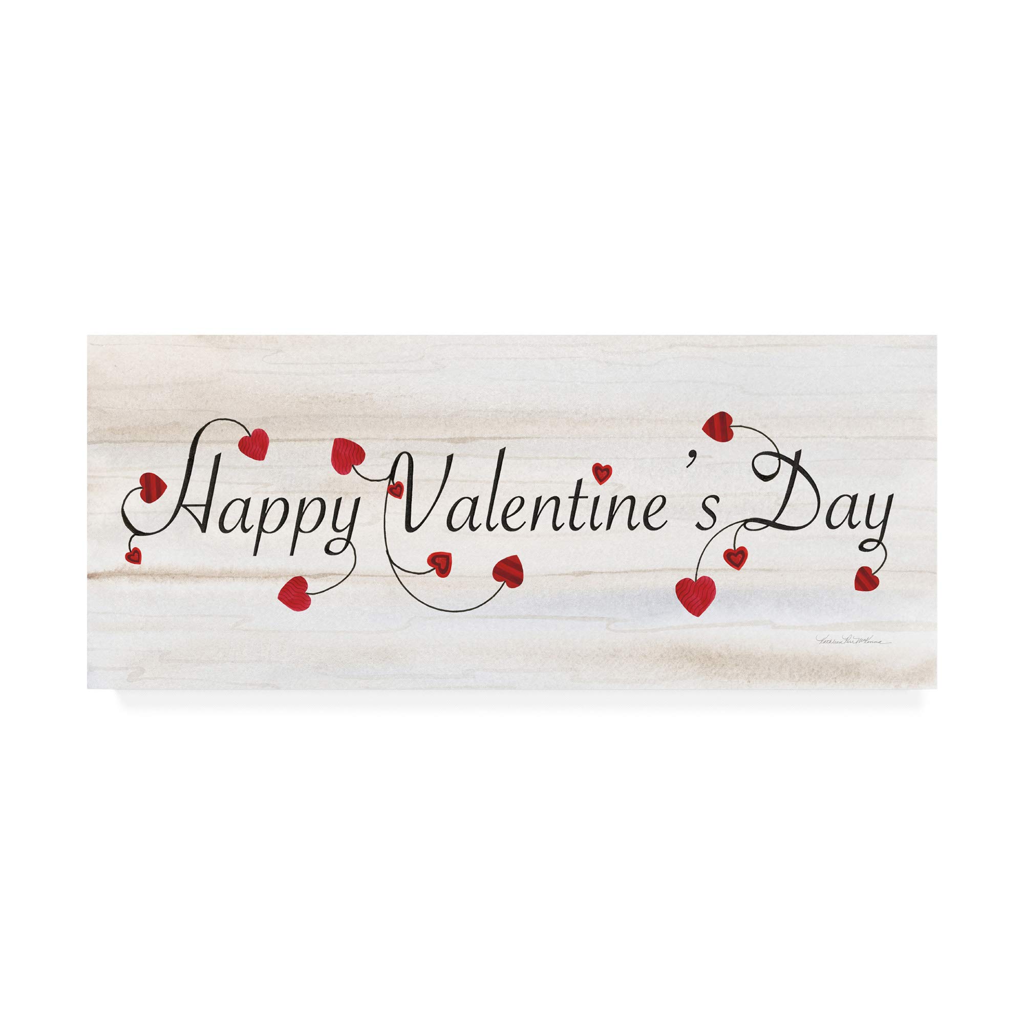 Trademark Fine Art Rustic Valentine Saying I by Kathleen Parr McKenna 8x19