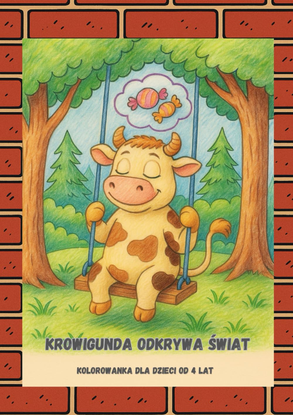 Krowigunda odkrywa swiat: Kolorowanka dla dzieci od 4 lat