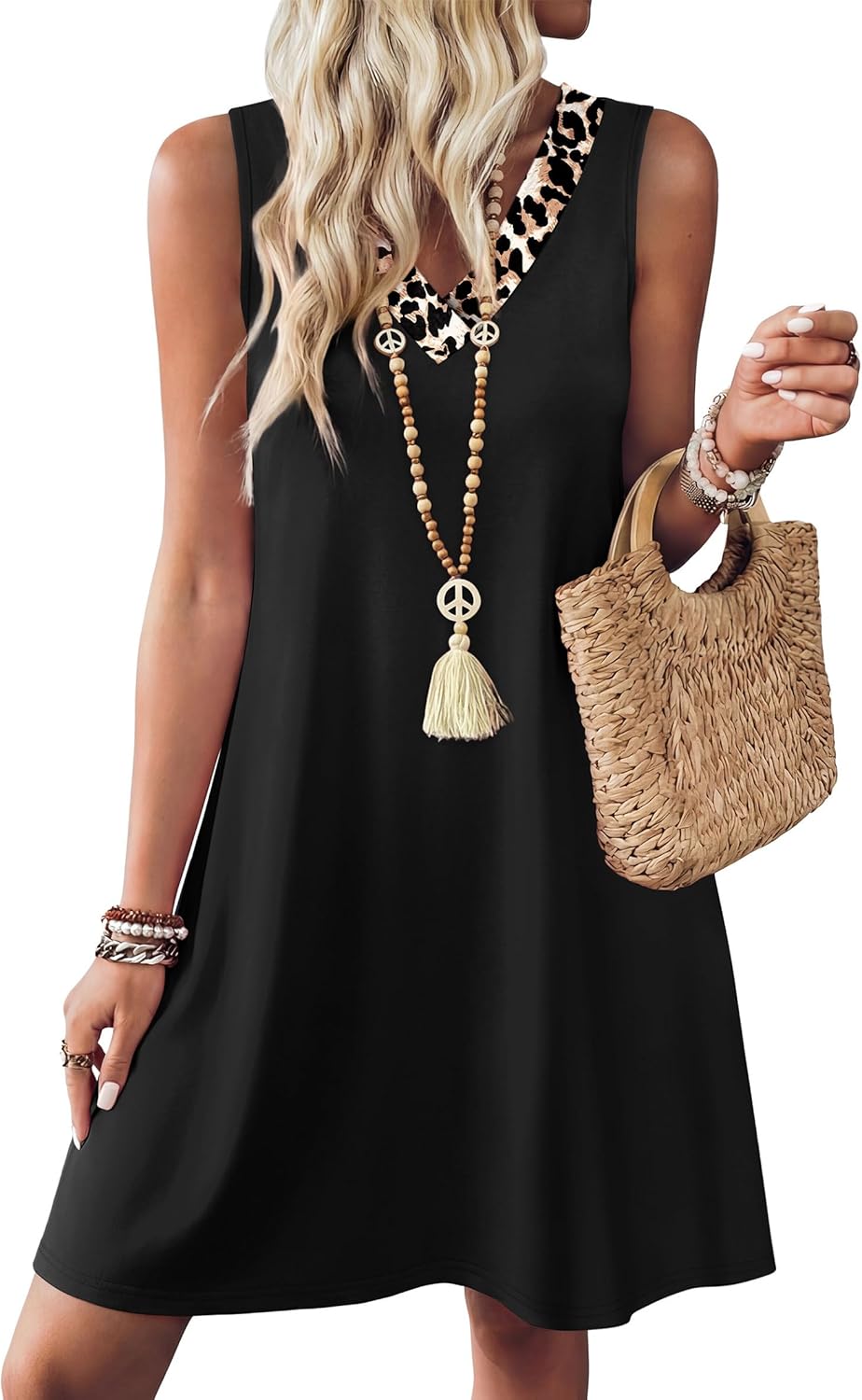 WIHOLL Summer Dresses for Women Beach Vacation Clothes Sundress Dress Hawaiian Boho Dresses Fashion Travel Cruise Outfits