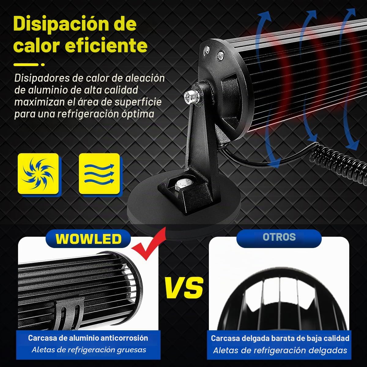 Barra de luz LED magnética (30 cm, súper luminosa, para encendedor de cigarrillos, 6000 K, imanes potentes, montaje de 4 vías, 12/24 V, tractor, remolque, ATV