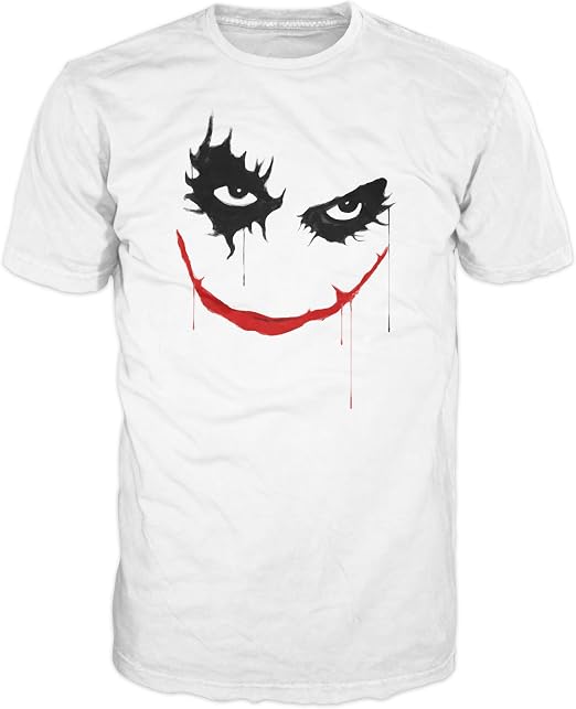 Joker Face Villain T-Shirt (White 