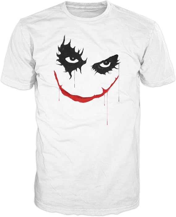 Joker Face Villain T-Shirt (White 