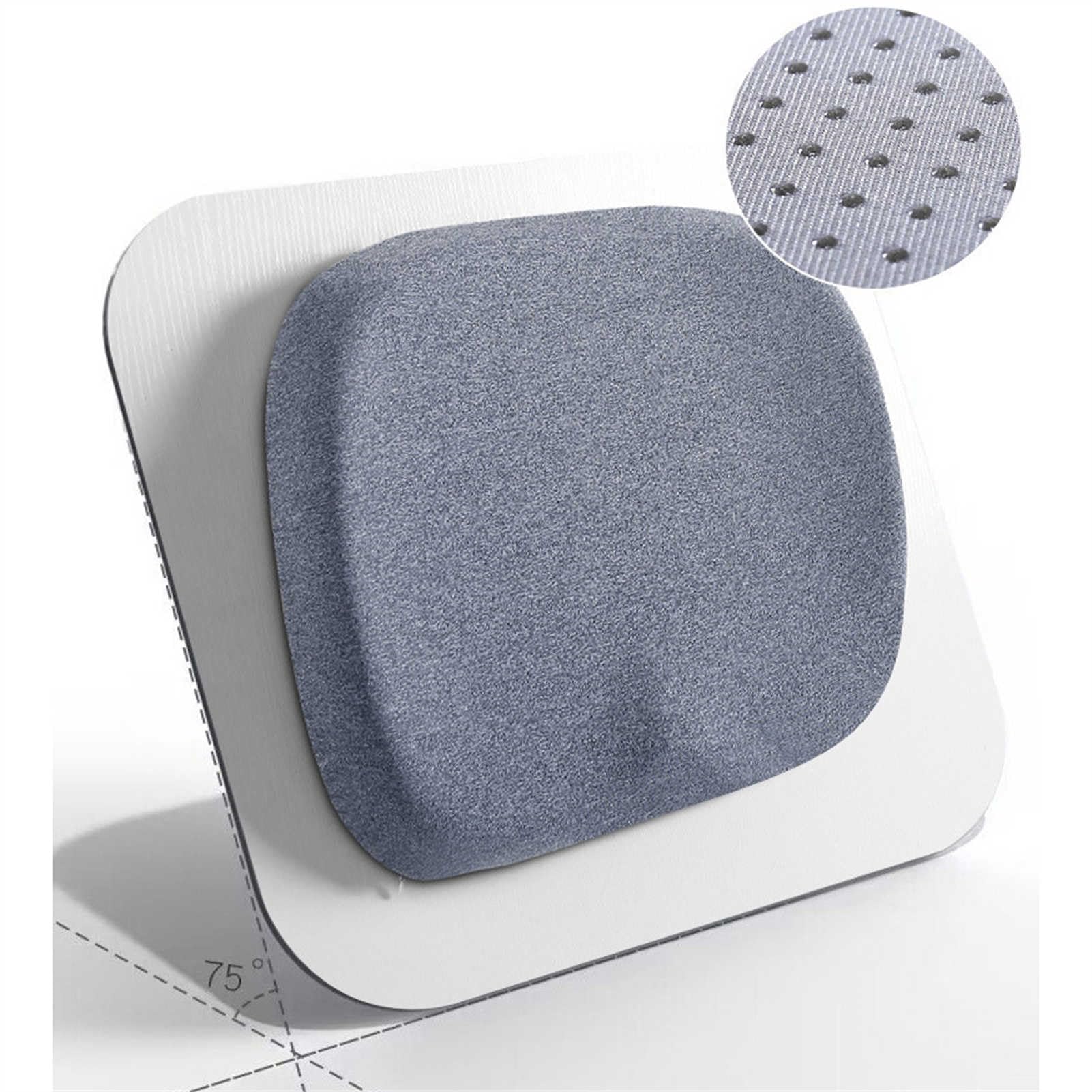 dsfgybj CojíN De Asiento De Espuma ViscoeláStica para Silla De Oficina, Asiento De AutomóVil: DiseñO ErgonóMico para Aliviar El Dolor De CiáTica Y Coxis, Almohada para Sentarse A Tope