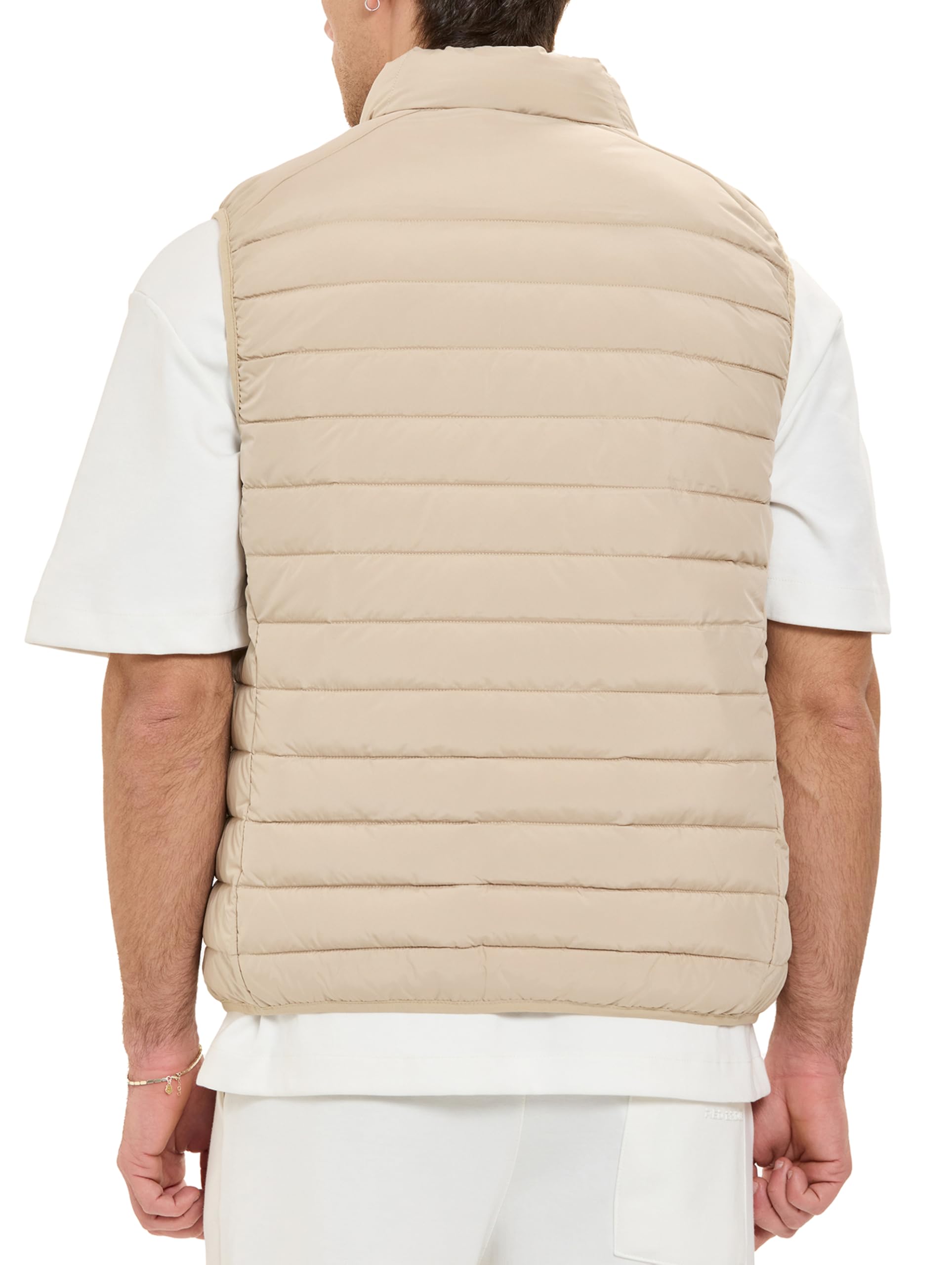 Redbridge Chaleco acolchado ligero de transición con cuello alto y cremallera, chaleco deportivo para el día a día, tiempo libre y entretiempo