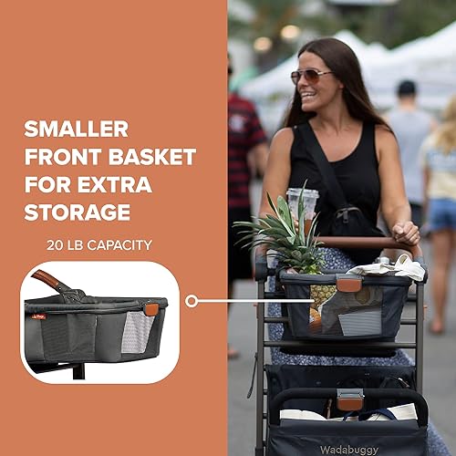 Miniatura 7 de Wadabuggy Compra  Carrito de compras plegable compacto de alta calidad  Carrito de compras de lujo fácil de empujar con cestas de almacenamiento