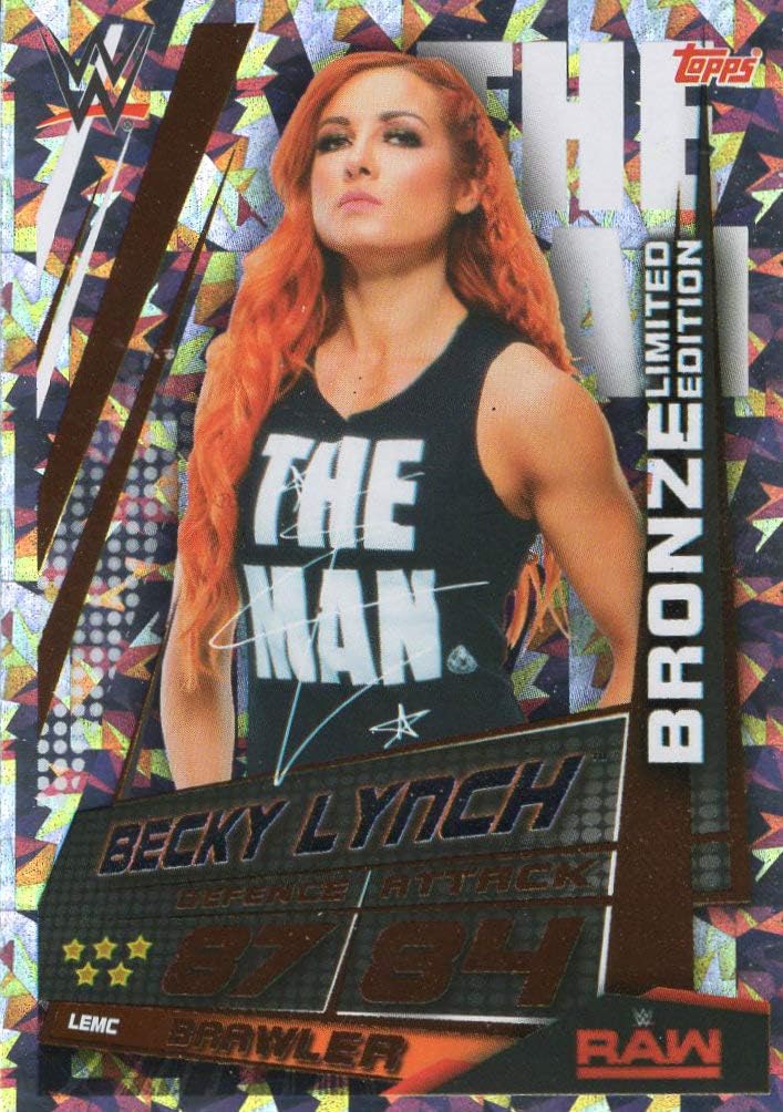 BECKY LYNCH BRONZE LIMITED EDITION TRADING CARD - WRESTLING