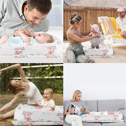 Miniatura 7 de Funda para tumbona de bebé Dockatot Deluxe + | 100% algodón hipoalergénico recién nacido funda de repuesto (solo funda) (rosa)