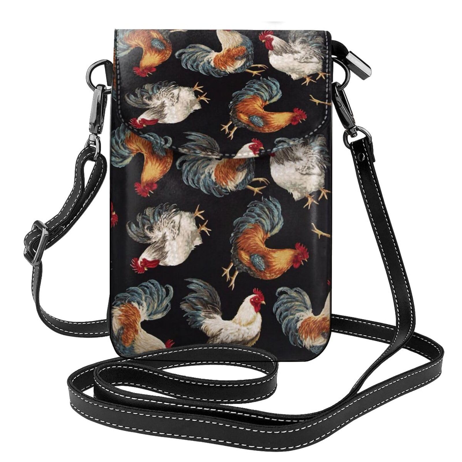 Sac à bandoulière avec rabat pour téléphone portable aux finitions soignées - 7