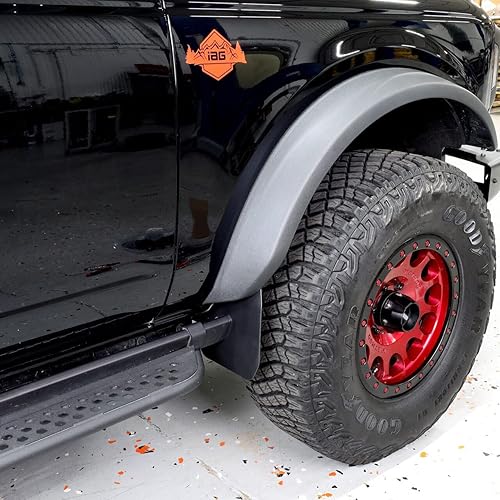 Miniatura 9 de IAG I-Line - Mini solapa lateral de barro 2 piezas para Ford Bronco 2021 2022 2023