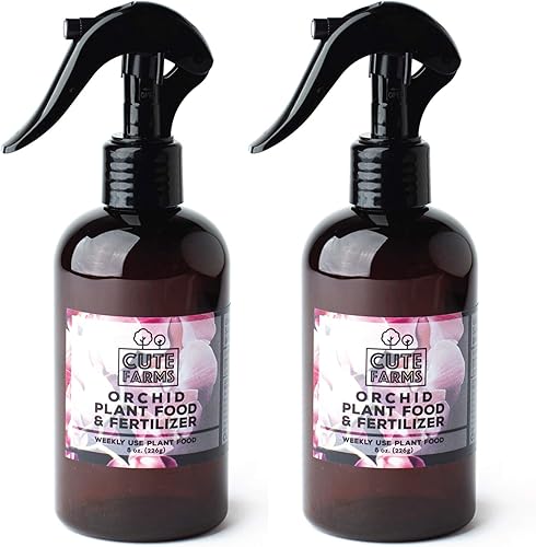 Miniatura 9 de Cute Farms Orquídea - Fertilizante para plantas botella de espray de 8 onzas  un rociador de agua