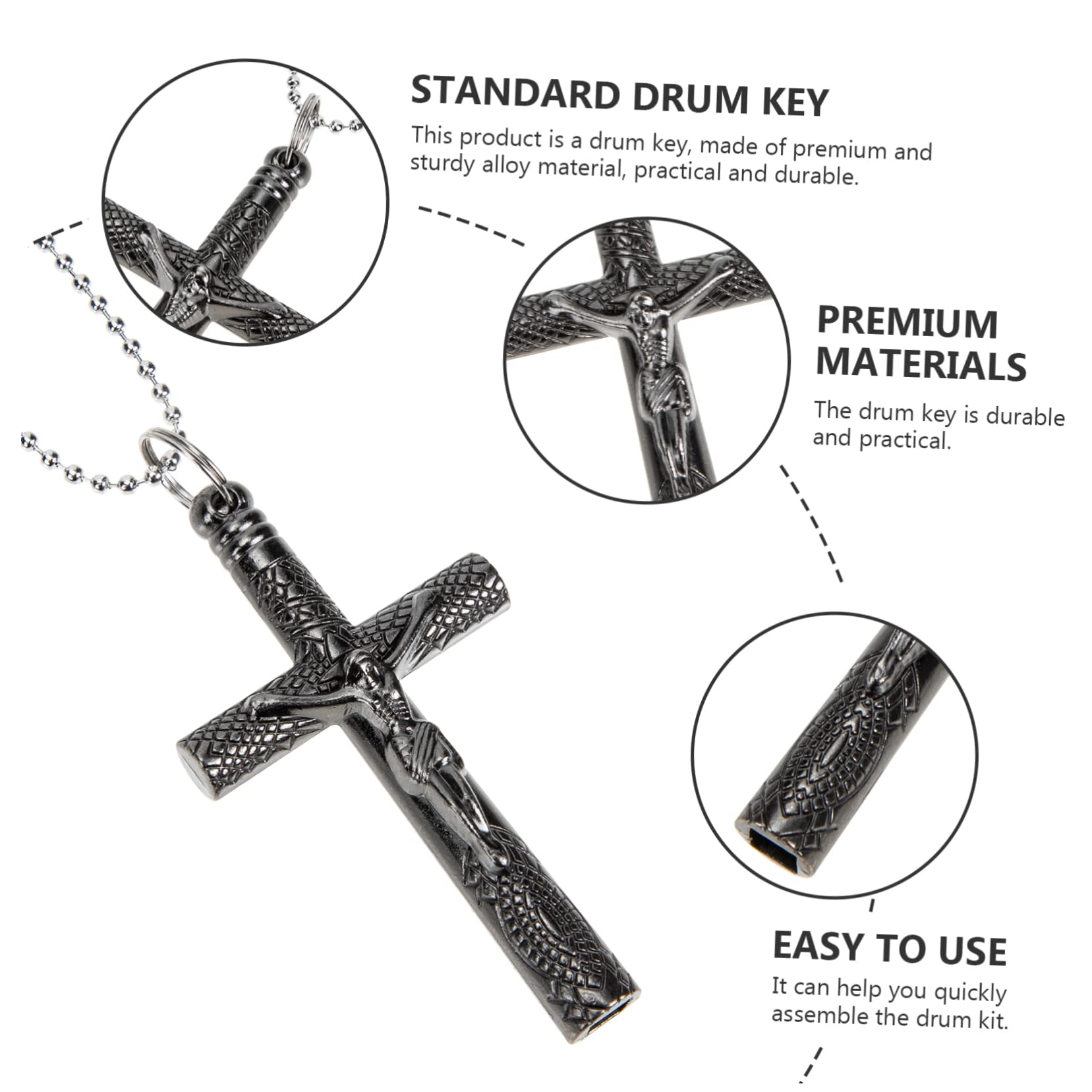 Toddmomy Percussion Drum Key Alloy Drum Adjustment Tool Cross Shape Drum Tuning Wrench for Drum Kit Accessories Durable Finish for Drummers and Musicians