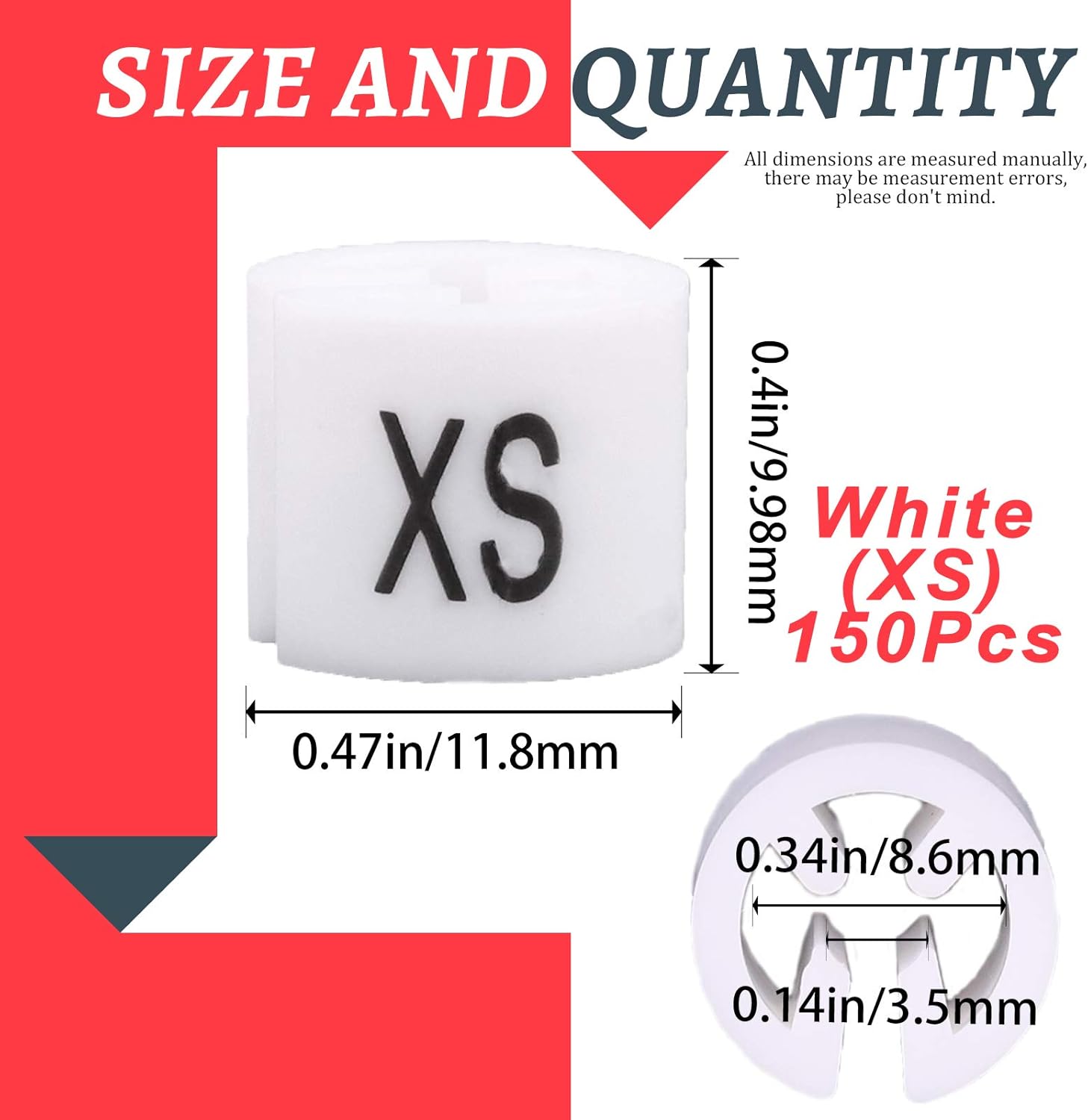 Swpeet 150 piezas rosadas (tallas S) – Percha de plástico para ropa ...