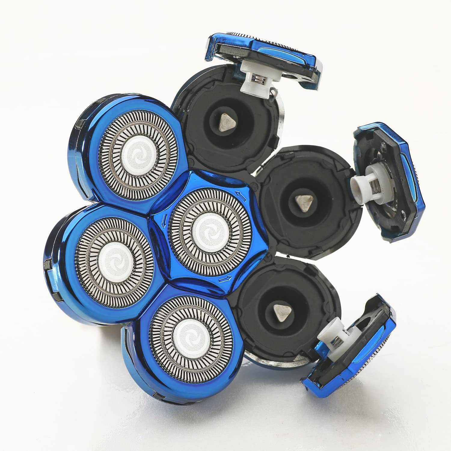 Universal 7 Blades Shaver Replacement Blades Compatible with Freedom Gold Shaver and Most Mainstream Brands Head Shaver Electric Shaver Replacement Head (7 Blue) - Image 6