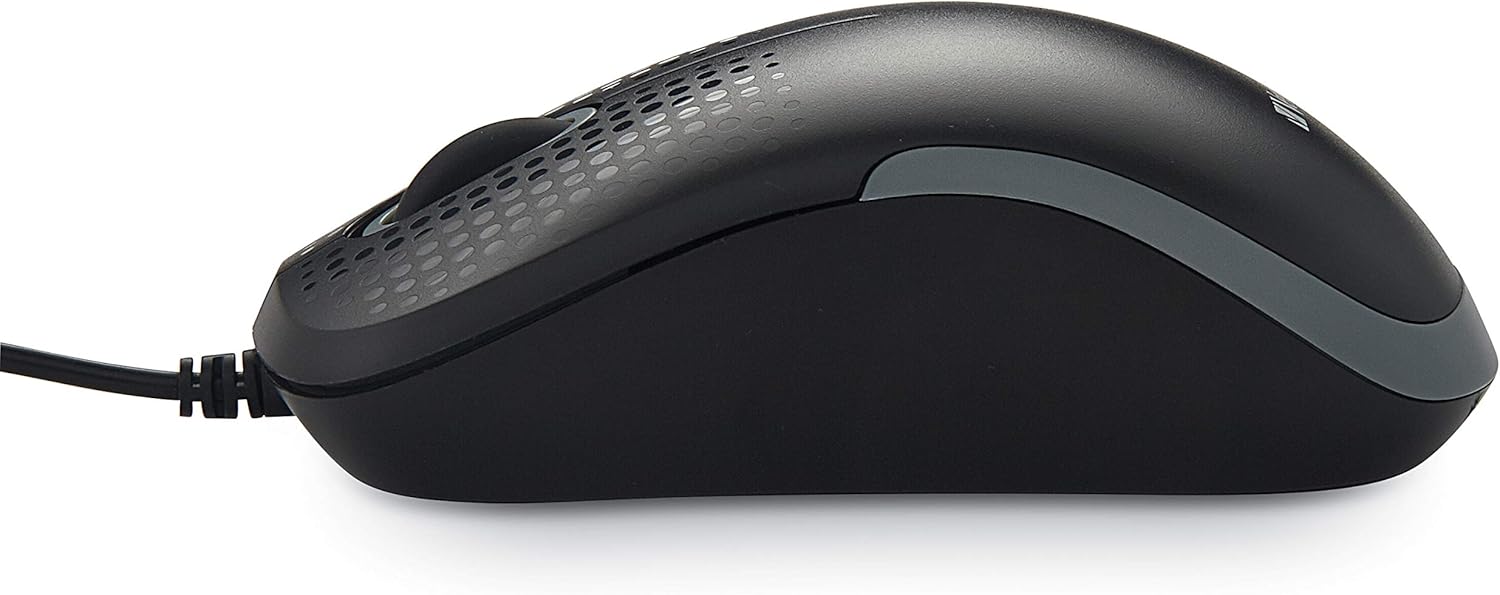 Verbatim Silent Optical Mouse – Mouse for PC and Mac, HD Technology with 1000 dpi Resolution, Ergonomic – Black