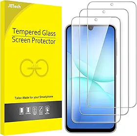 JETech Película de Vidro Temperado para Samsung Galaxy A17 5G / 4G 6,7 Polegadas, Protetor de Tela 9H, Antirriscos, HD Transparente, Pacote com 3