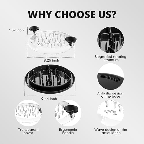 Miniatura 4 de Chicken Shredder, Meat Shredder Claws, Chicken Breast Shredder Tool Twist with Clear Top, Large Meat Shredder Machine- Ergonomic Handle, BPA