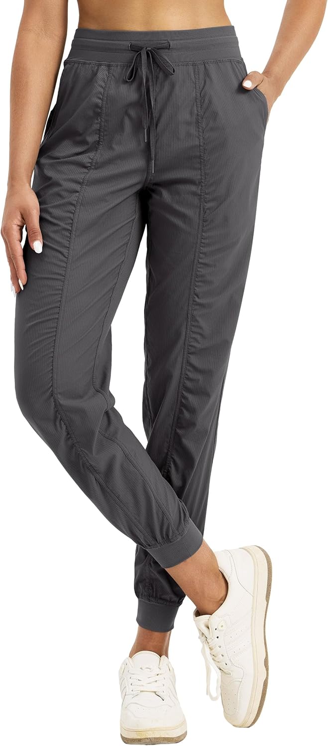 Willit Women's Workout Jogger Studio Track Athletic Pants Hiking Casual Pants with Pockets Lightweight