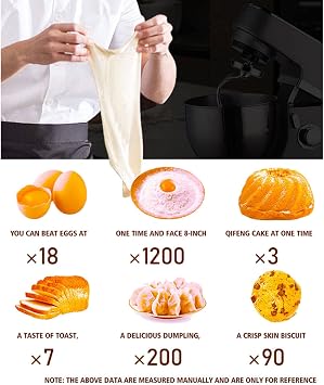 2000w Commercial Food Mixer,10l Large Capacity Stand Mixer,8 Gear,With Dough Hook+mixing Hook+egg Beater,For Schools,Bakeries,Restaurants,Pizzerias