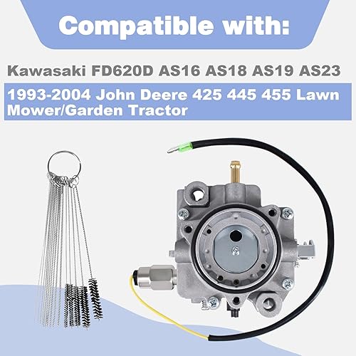Miniatura 2 de Kit de carburador 15004-0799 para Kawasaki FD620D AS16 AS18 AS19 John Deere 425 445 455 Reemplaza 15004-2067 15003-2634 MIA11386 MIA12362