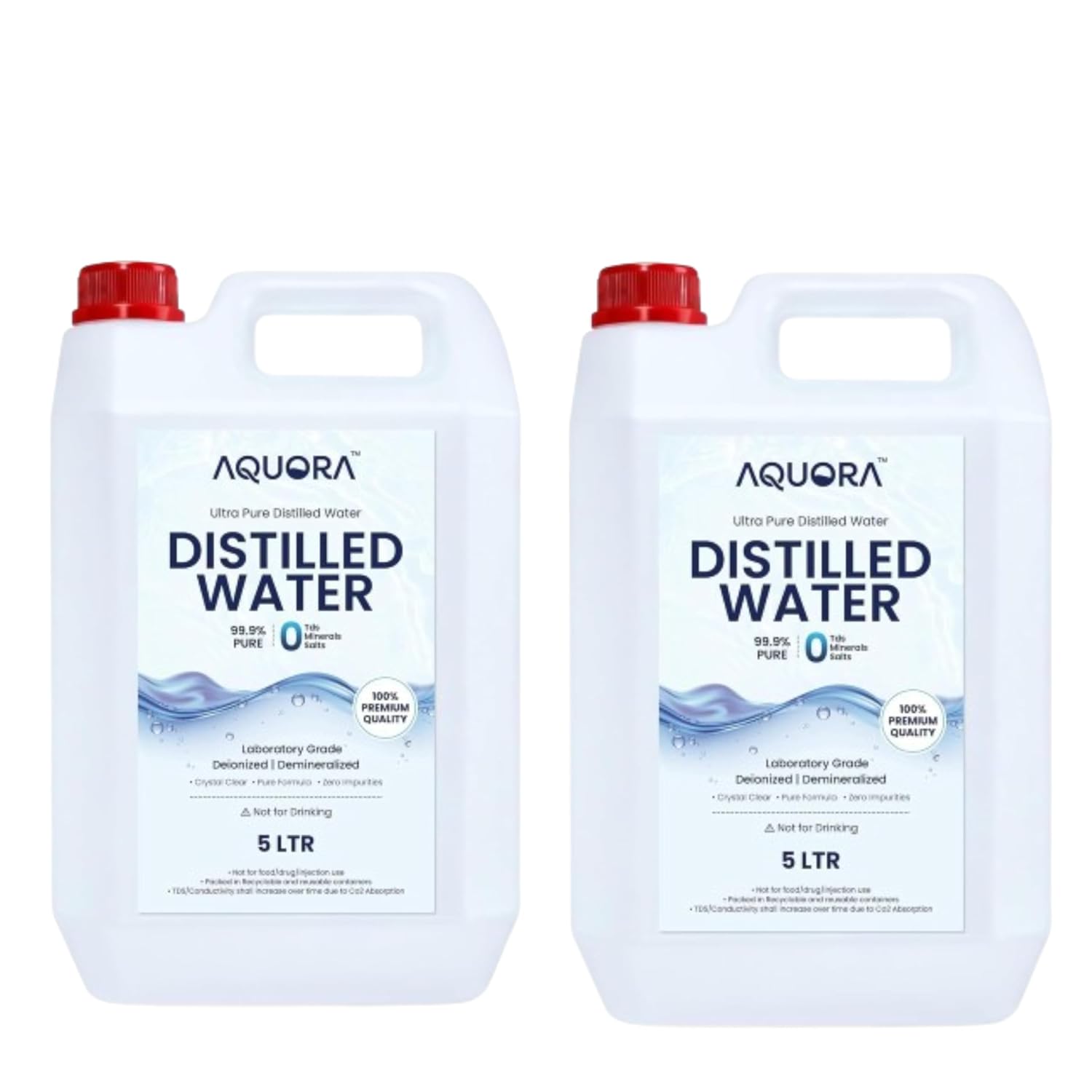 AQUORA Premium Distilled Water Bottle – High Purity Zero Impurity Water for Technical Use(5 Liter + 5 Liter Combo) - Review, Price and Buying Guide