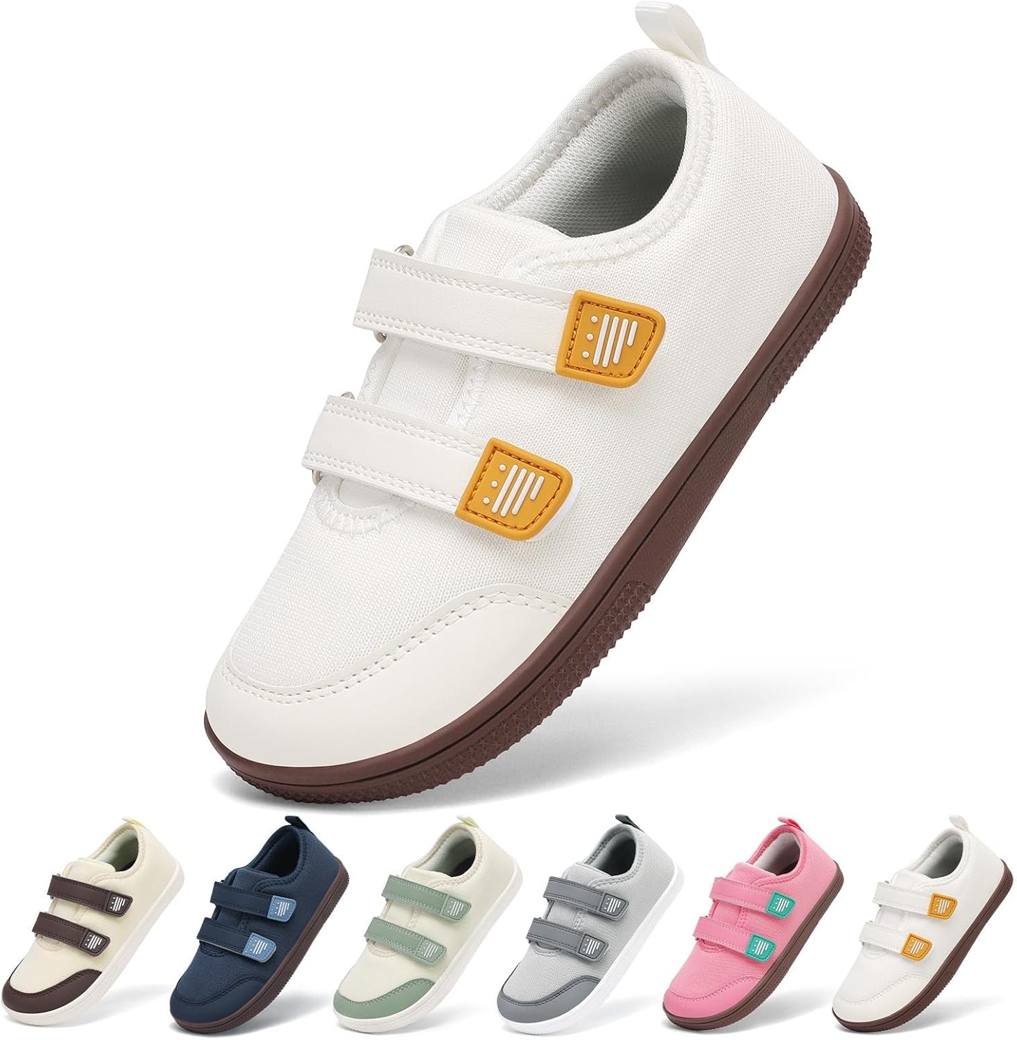 SAGUARO Kids Barefoot Shoes Wide Toe Box Minimalist Casual Sneakers for School and Walking