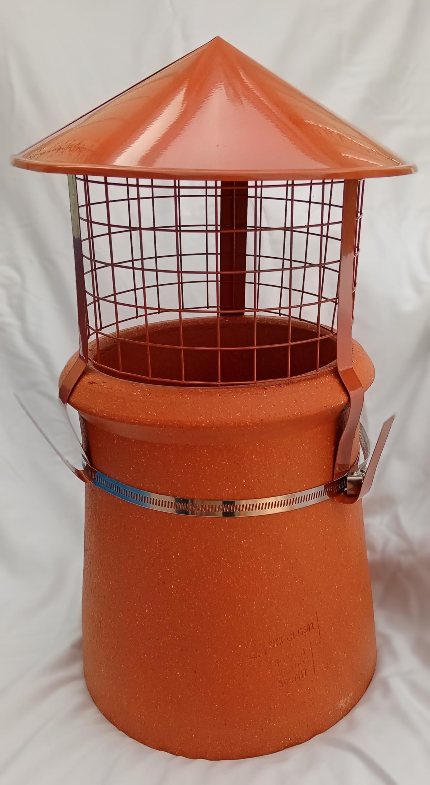 Saver XL Terracotta Bird Guard Cowl 180mm-320mm ext Diameter pots