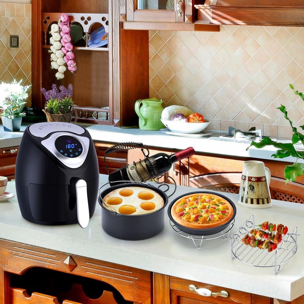 Universal Air Fryer Accessories,5 Pcs Kit Fit All Standard Air Fryer 3.2-4.5QT