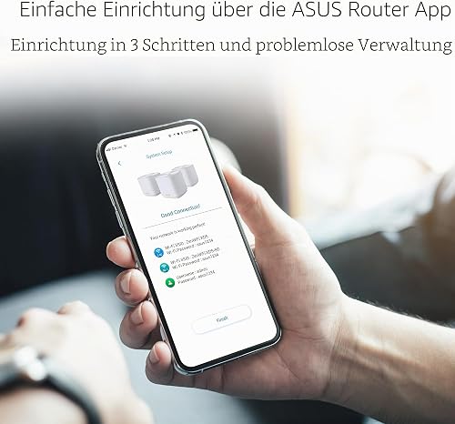 ASUS ZenWiFi XD5 (3pk White) AX5400 (ZenWiFi XD5) AX3000 Dual Band Mesh Wi-Fi 6 System GB LAN GB WAN 160MHz Bandwidth AiMesh AiProtection White- 90IG0750-MO3B20 - 6