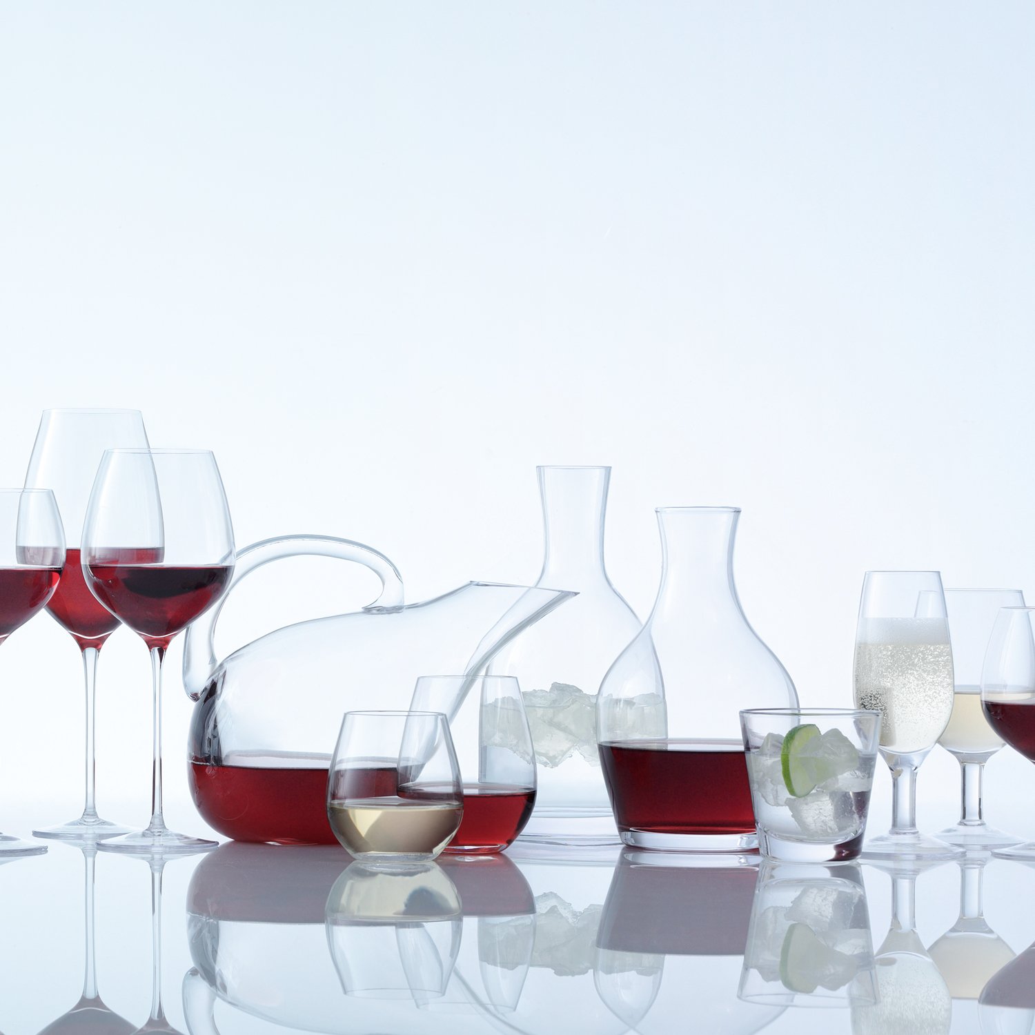 Lsa International Copa de Vidrio para Vino Blanco Sin Tallo, Transparente, 370ml, Paquete de 4, Cristal, 4 Count (Pack of 1)
