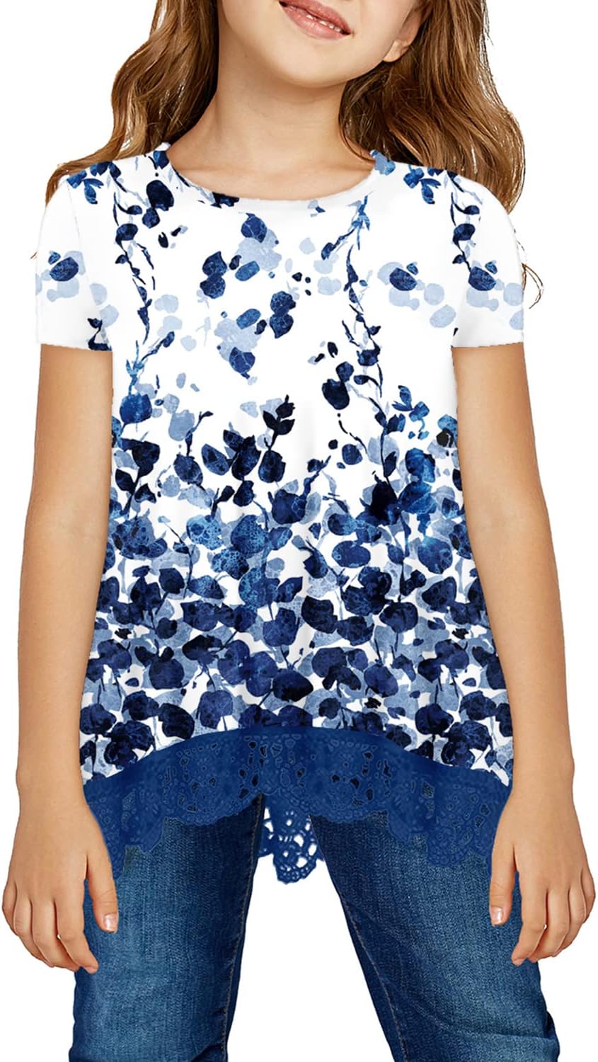 Storeofbaby Girls' Casual Tunic Tops - Long Sleeve, Loose Fit, Soft Blouse For Ages 4-13 Years