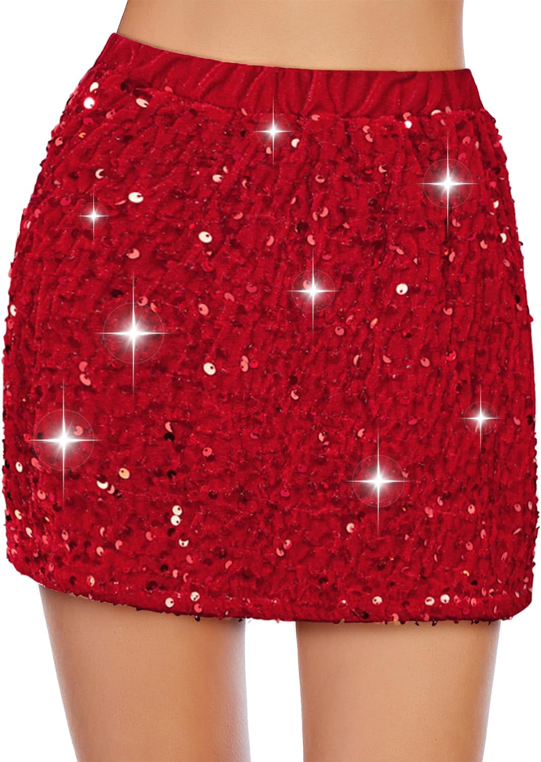 Century Star Sequin Skirt Girls Sparkly Elastic Waist Glitter Kids Metallic Fall Outfits Dacne for Cold Weather