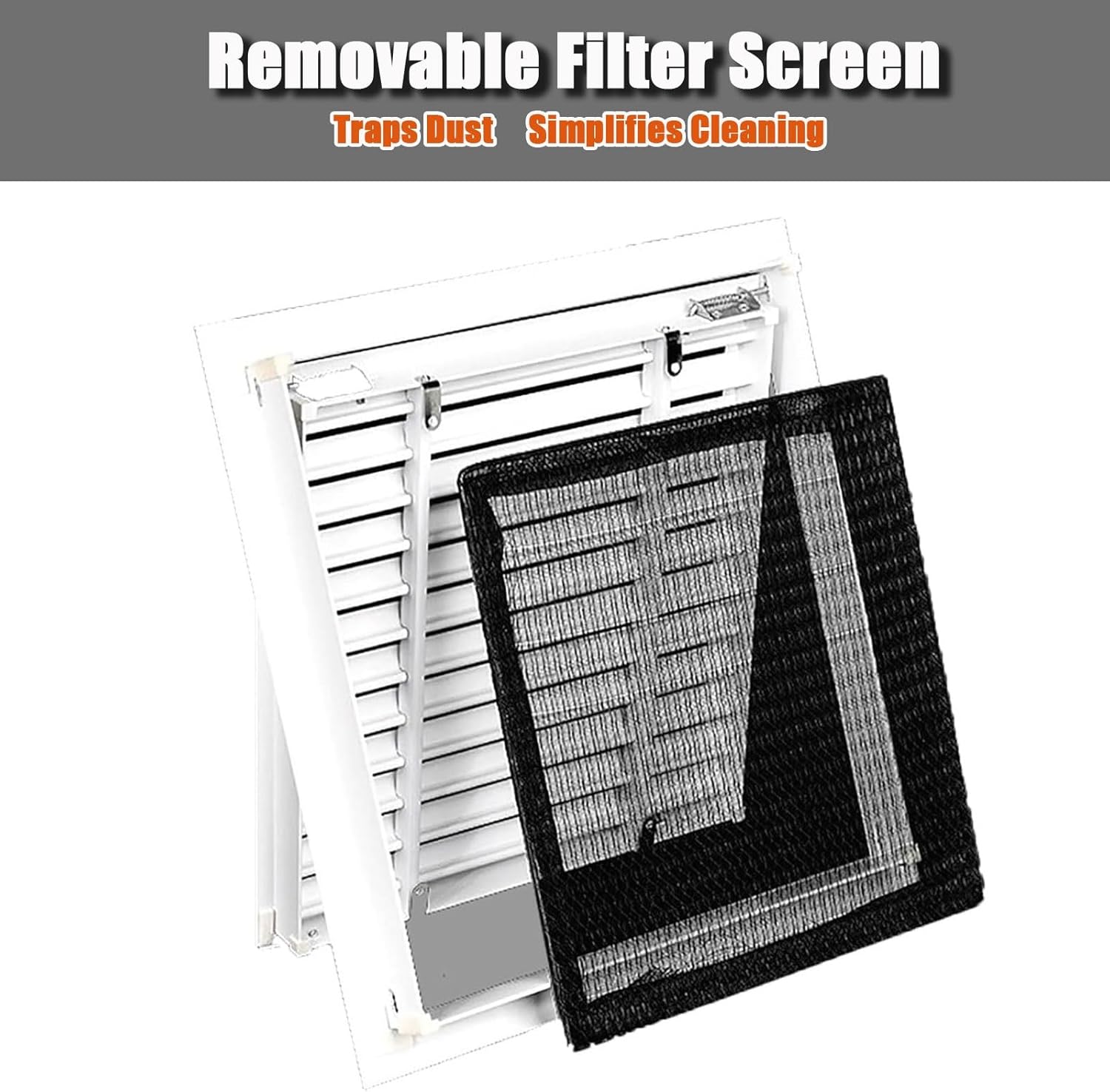 12 x 22 Inch Duct Opening Return Air Vent, Sleek White Aluminum Vent Grille, Louvered Grille for Sidewall & Ceiling, Cold Air Return High Airflow, for Residential Commercial Buildings Storeroom