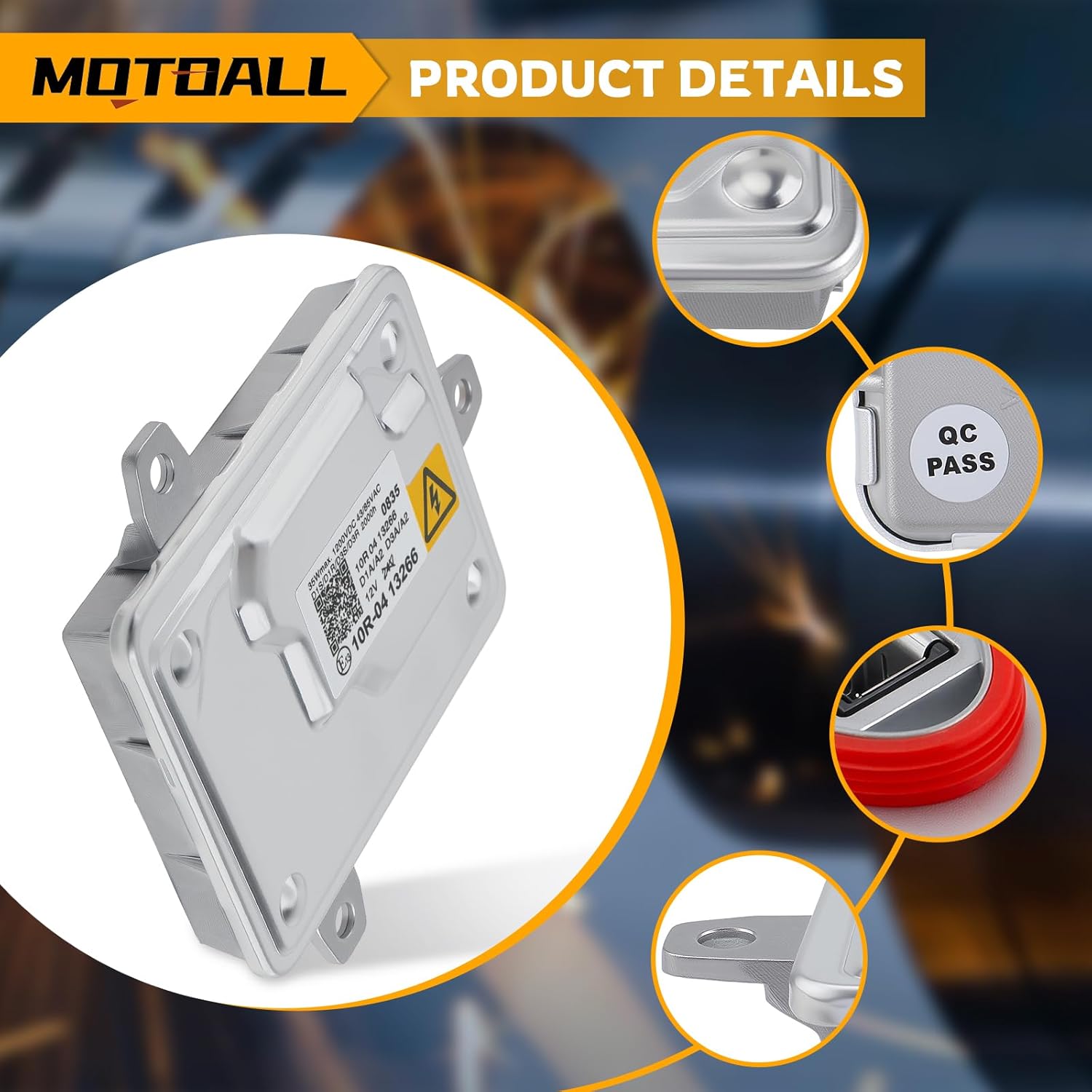 MOTOALL HID Xenon Headlight Lamp D2S Ballast Control Module Igniter for Mini BMW Replaces 63117356250 63127296090