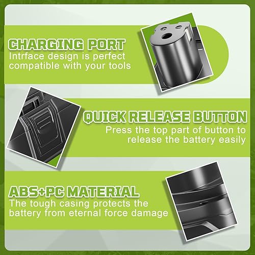 Miniatura 10 de VINIDA Paquete de 2 baterías de repuesto de 4.8Ah DC9096 para Dewalt 18V batería DC9096 DC9099 DC9098 DW9099 DW9098 DE9039 DE9095 DE9096 DE9098